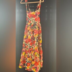 Bright floral maxi dress